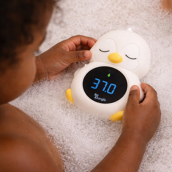 Thermomètre digital 3-en-1 Pingouin – Bain, chambre et veilleuse – Bo Jungle