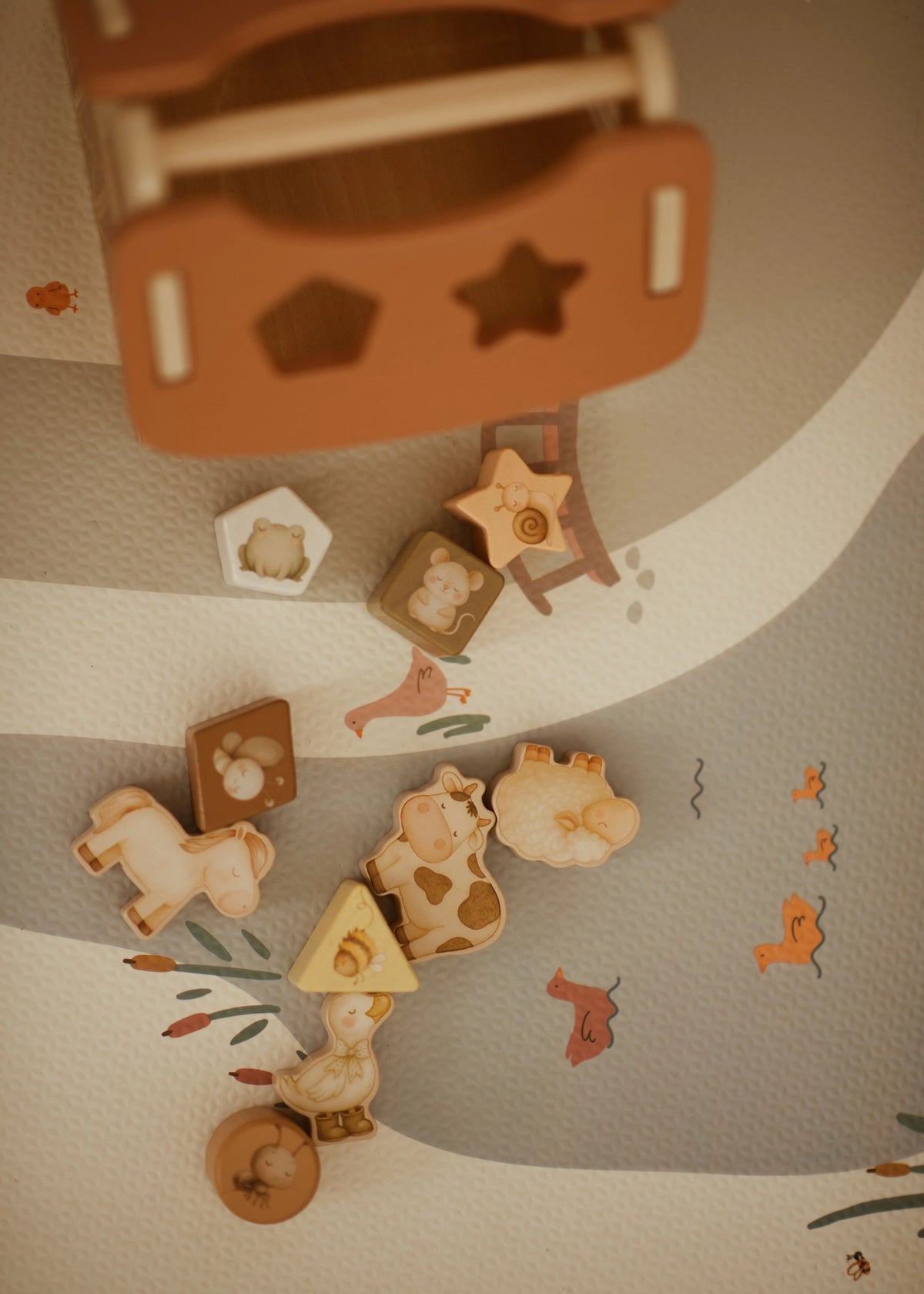 Tiny Barn – Jeu de tri de formes en bois “Ferme magique” MRS ERTHA