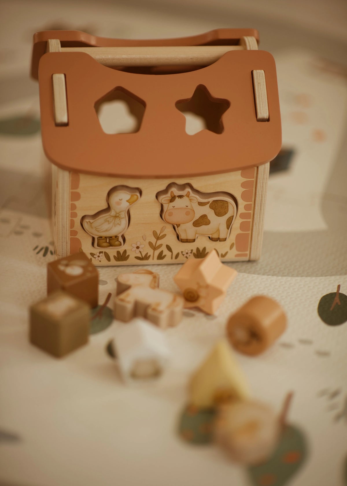 Tiny Barn – Jeu de tri de formes en bois “Ferme magique” MRS ERTHA