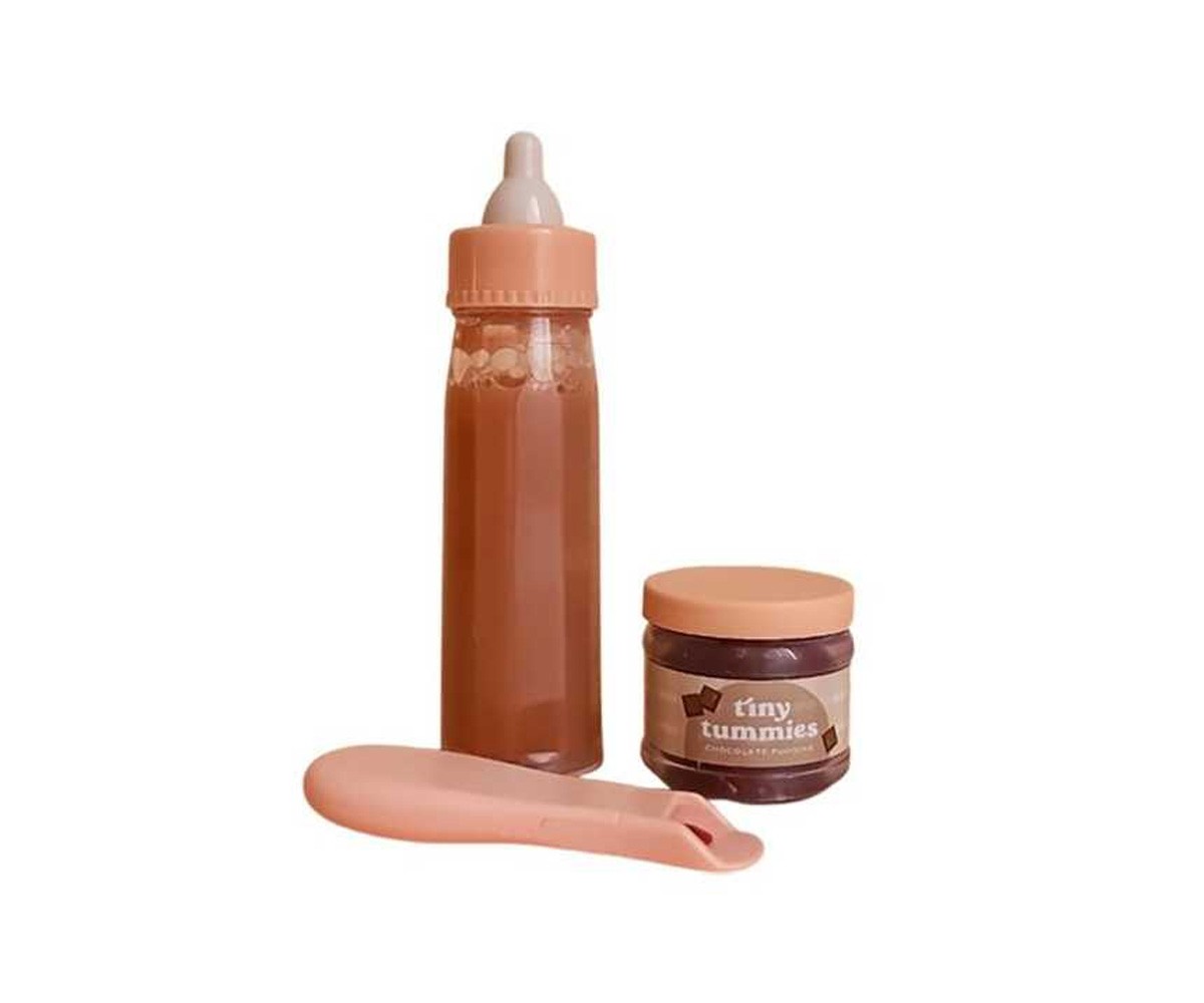 Tiny Harlow – Petit pot & biberon magiques au chocolat pour poupée TINY HARLOW