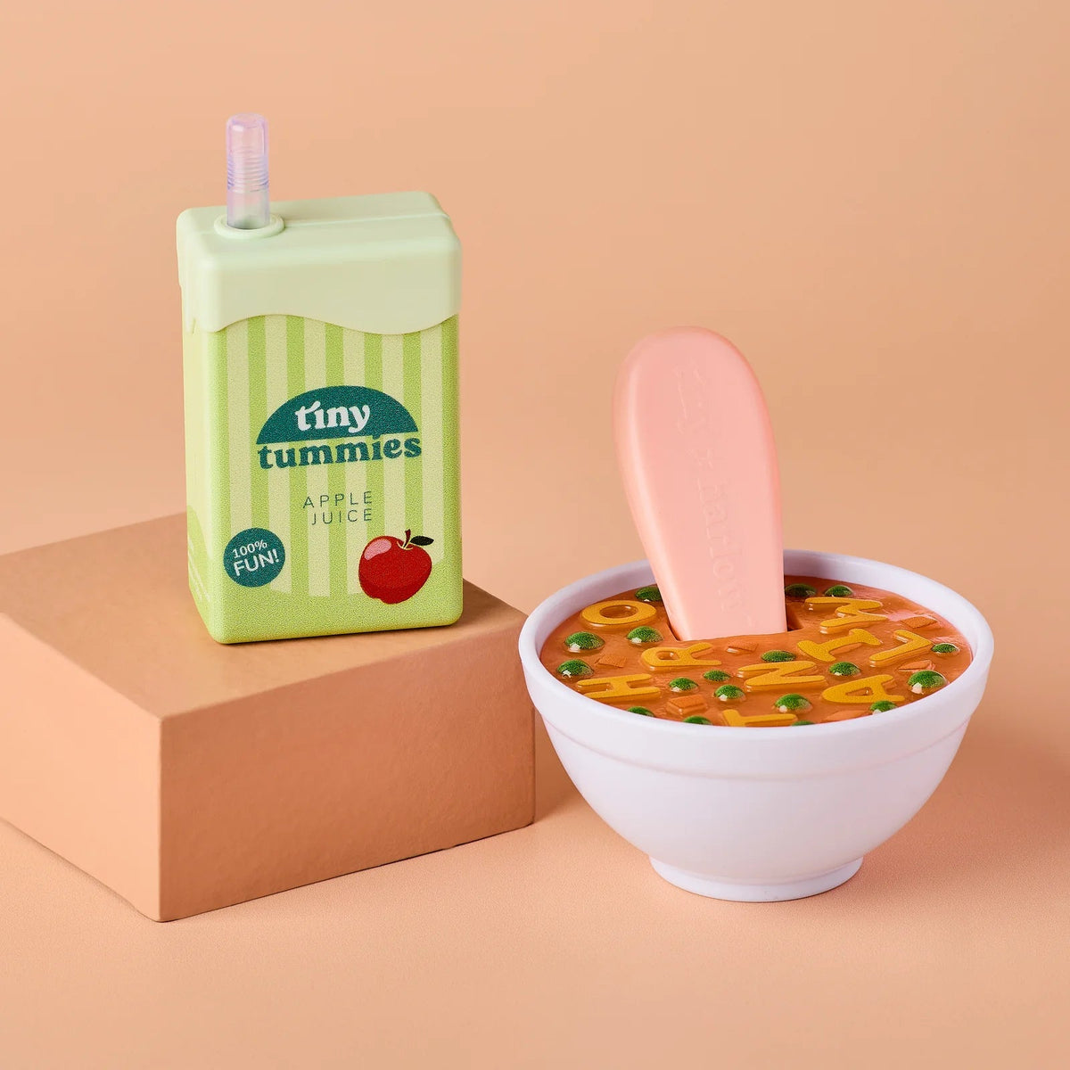 Tiny Harlow – Soupe alphabet & jus de pomme pour poupée TINY HARLOW