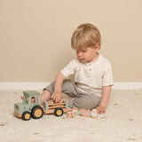 Tracteur avec remorque en bois FSC – Little Farm LITTLE DUTCH
