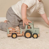 Tracteur avec remorque en bois FSC – Little Farm LITTLE DUTCH
