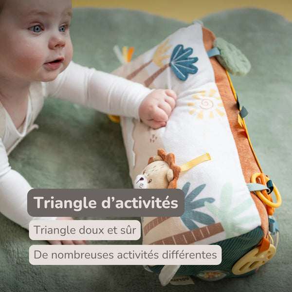 Triangle d'activités souple Léon le Lion 33 x 18 cm – Nattou 🦁 NATTOU