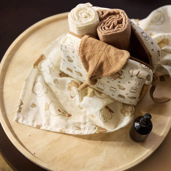trousse de soins bébé en coton