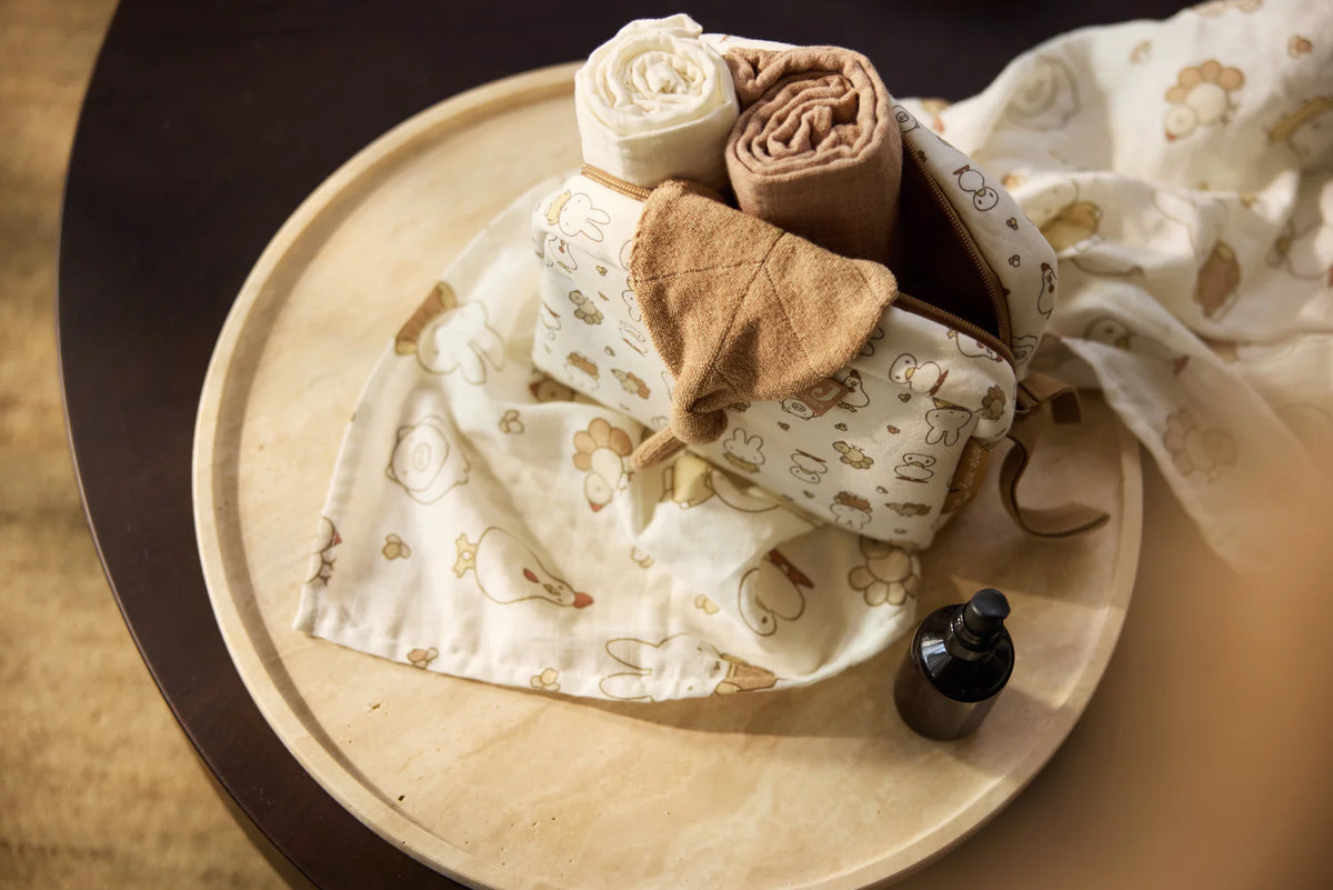 trousse de soins bébé en coton