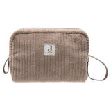 trousse de toilette bébé côtelée milky coffee