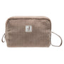trousse de toilette bébé côtelée milky coffee