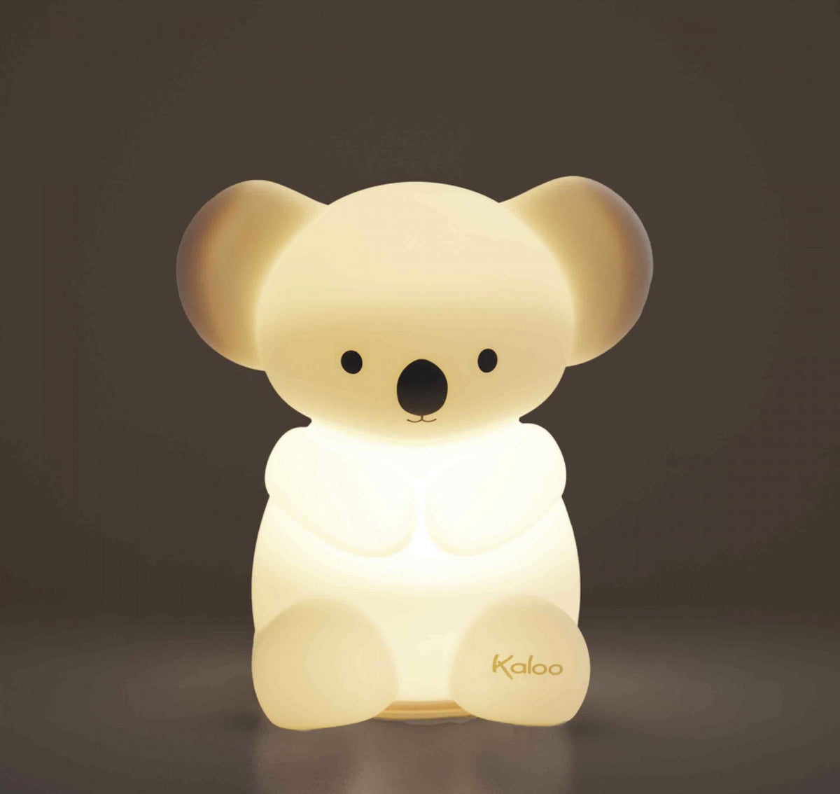 Veilleuse bébé en silicone souple dès la naissance. Lumière douce, rechargeable USB et format nomade.