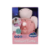 Veilleuse bébé Tranquil Turtle™ rose rechargeable : projections océaniques, bruits blancs, capteur de pleurs et minuterie. Idéale dès la naissance et parfaite en cadeau de naissance.