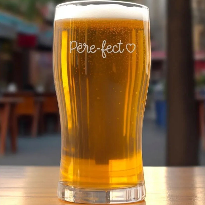 Verre à bière gravé « Père-fect » – 58 cl SAVONNERIE DE L'ILOT