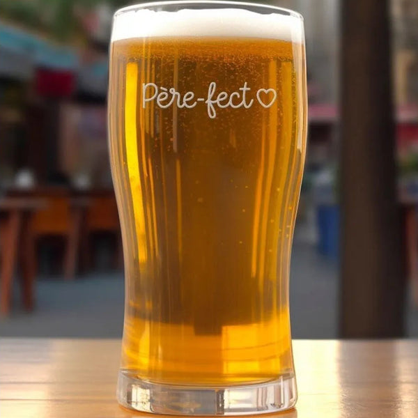 Verre à bière gravé « Père-fect » – 58 cl SAVONNERIE DE L'ILOT