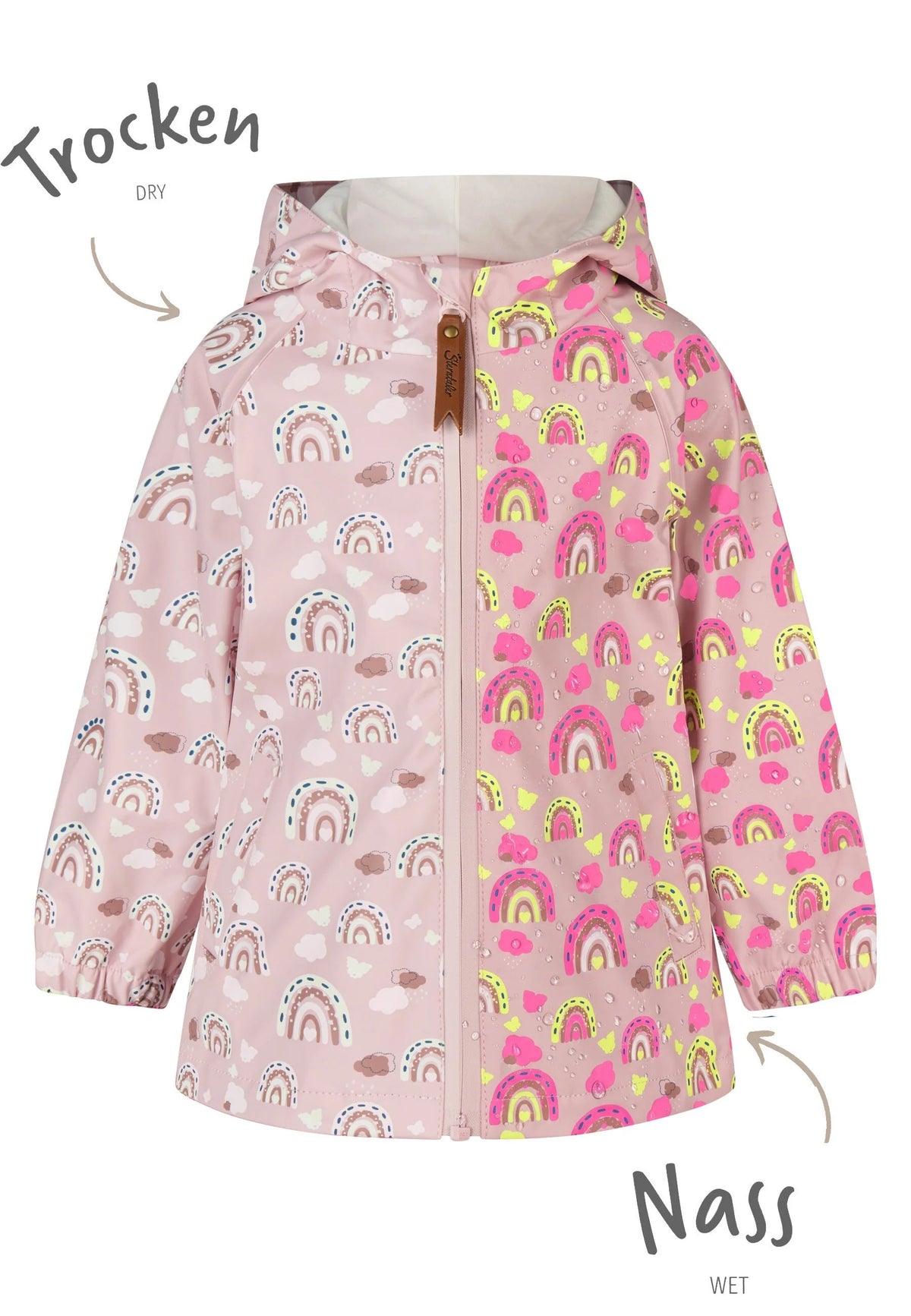 Veste de pluie magique Arc-en-Ciel – Change de couleur sous la pluie STERNTALER