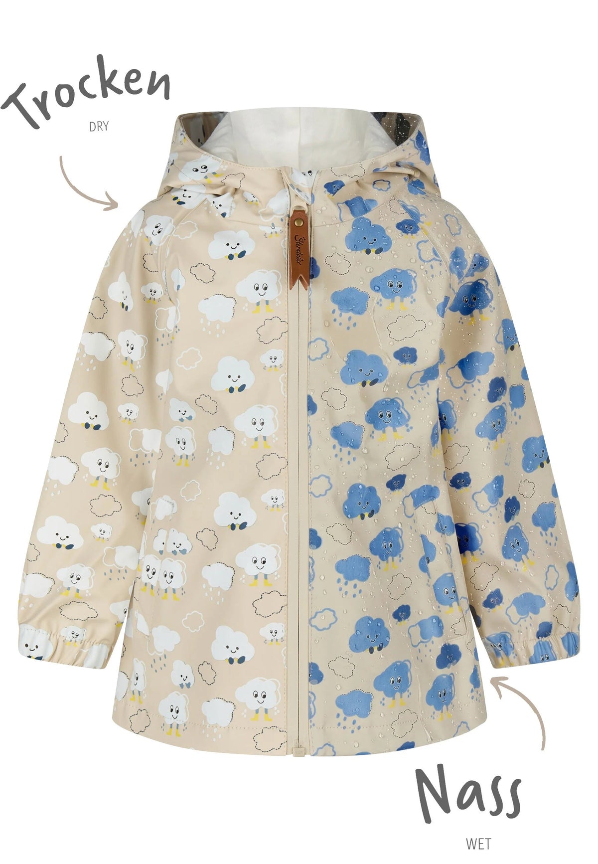 Veste de pluie magique Nuages – Change de couleur sous la pluie STERNTALER