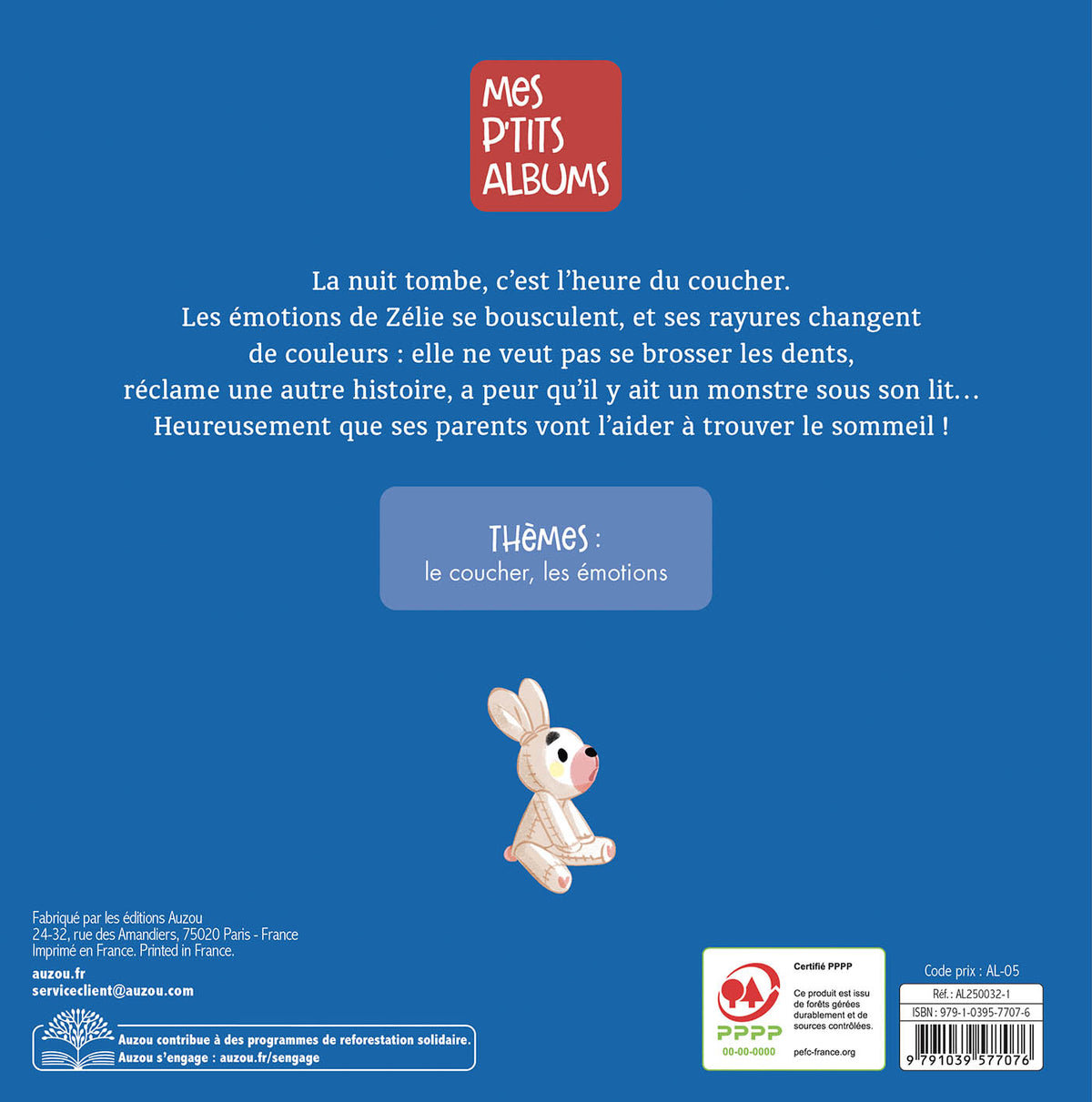 Zélie et les émotions du soir – Album enfant dès 3 ans AUZOU