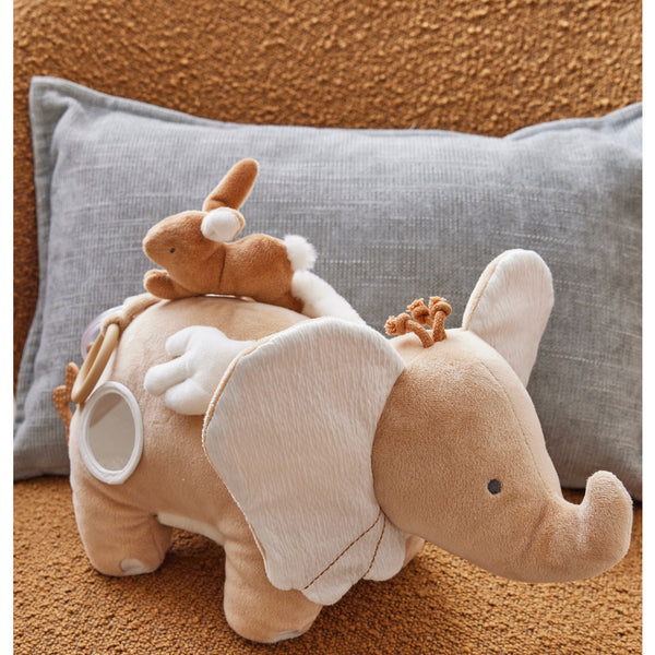 Peluche d'activités Bali en Veloudoux® et mousseline, caramel