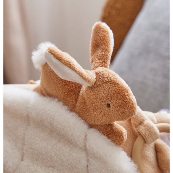 Peluche d'activités Bali en Veloudoux® et mousseline, caramel