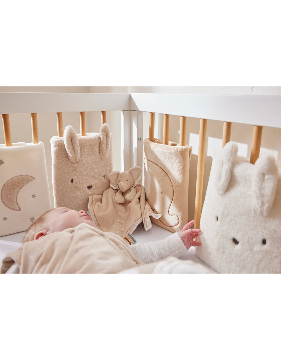 Lot de 6 protèges barreaux pour lit et parc bébé Bali, Moka & Snow