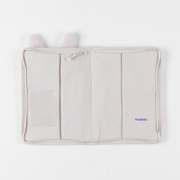 Protège carnet de santé, fausse fourrure - Moka