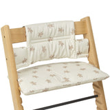Coussin chaise haute Pain d'épices - sable doux - Petit coeur salé