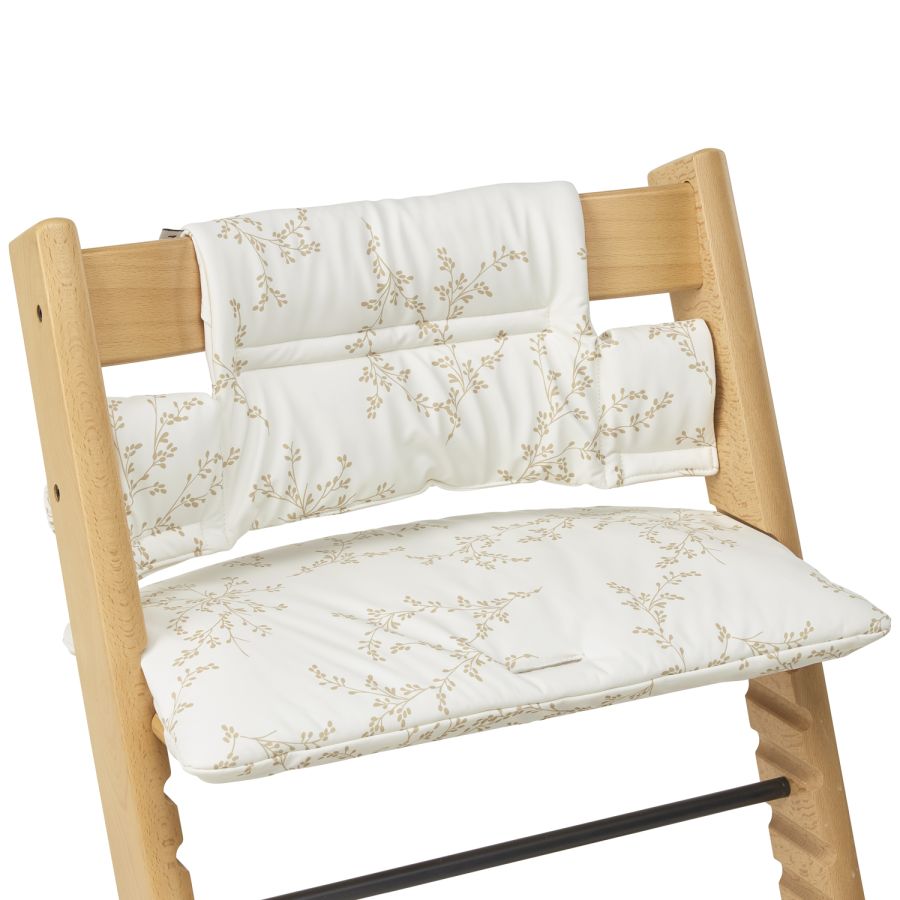 Coussin chaise haute branches - sable doux - Petit coeur salé