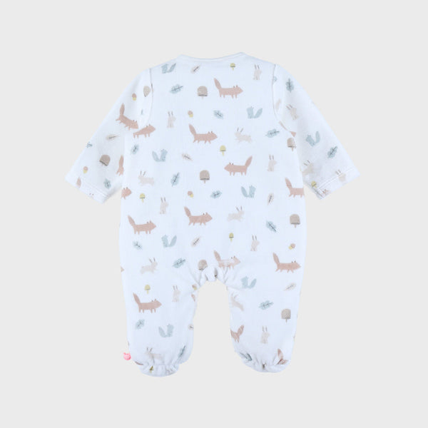 Pyjama bébé velours motif forêt enchantée NOUKIES
