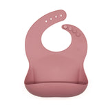 Bavoir silicone dark pink GMLB