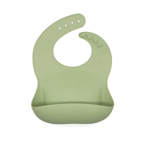 Bavoir silicone olive GMLB