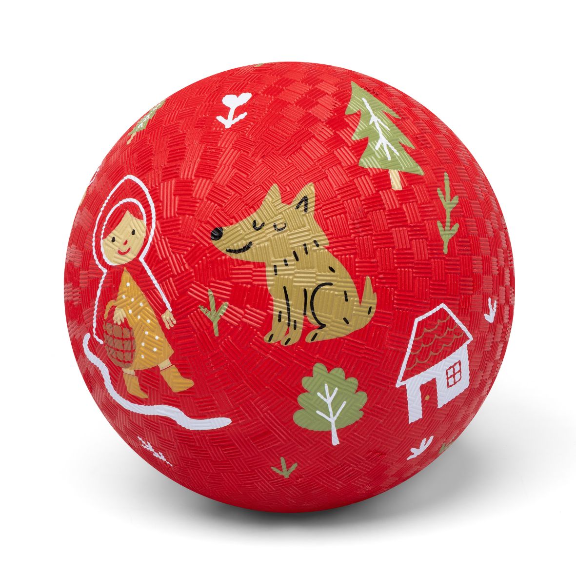 Balle bébé chaperon rouge en caoutchouc naturel – 13 cm ou 18 cm