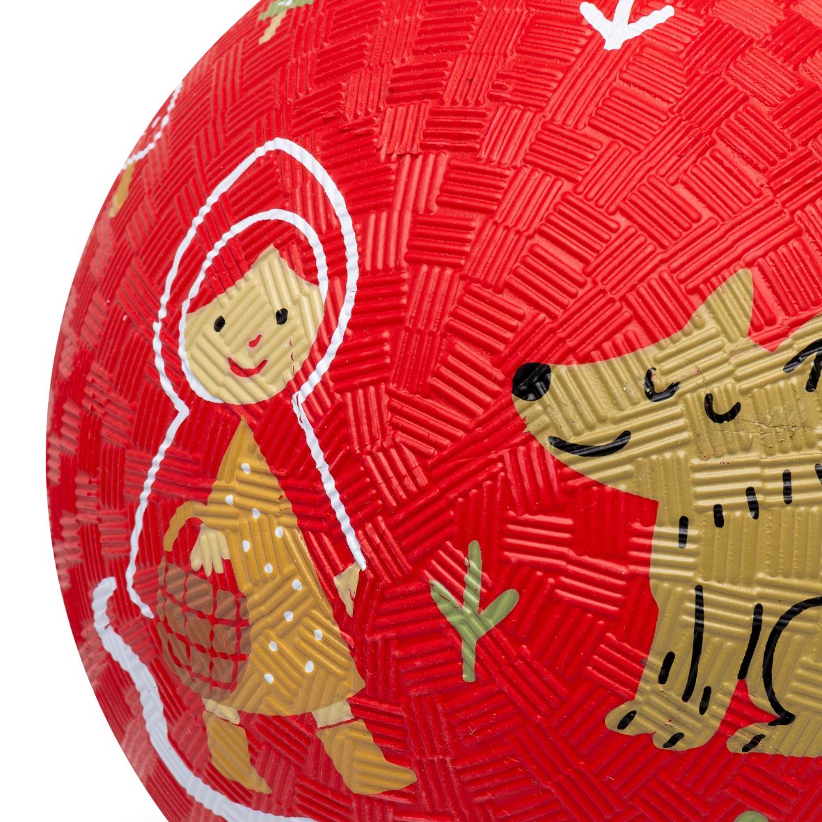 Balle bébé chaperon rouge en caoutchouc naturel – 13 cm ou 18 cm