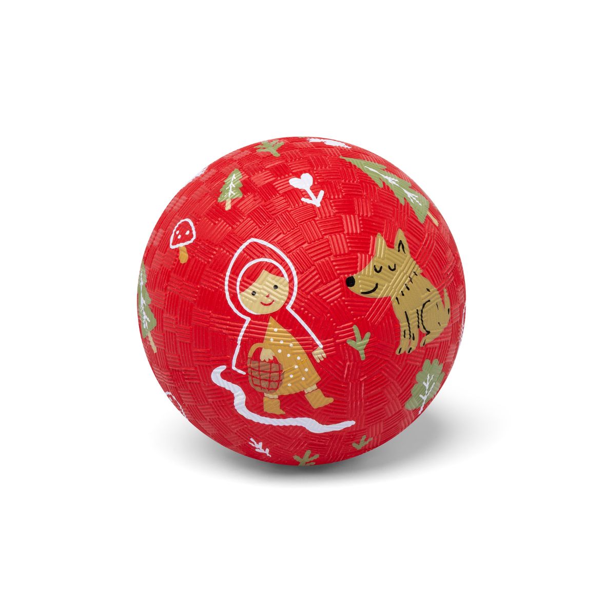 Balle bébé chaperon rouge en caoutchouc naturel – 13 cm ou 18 cm