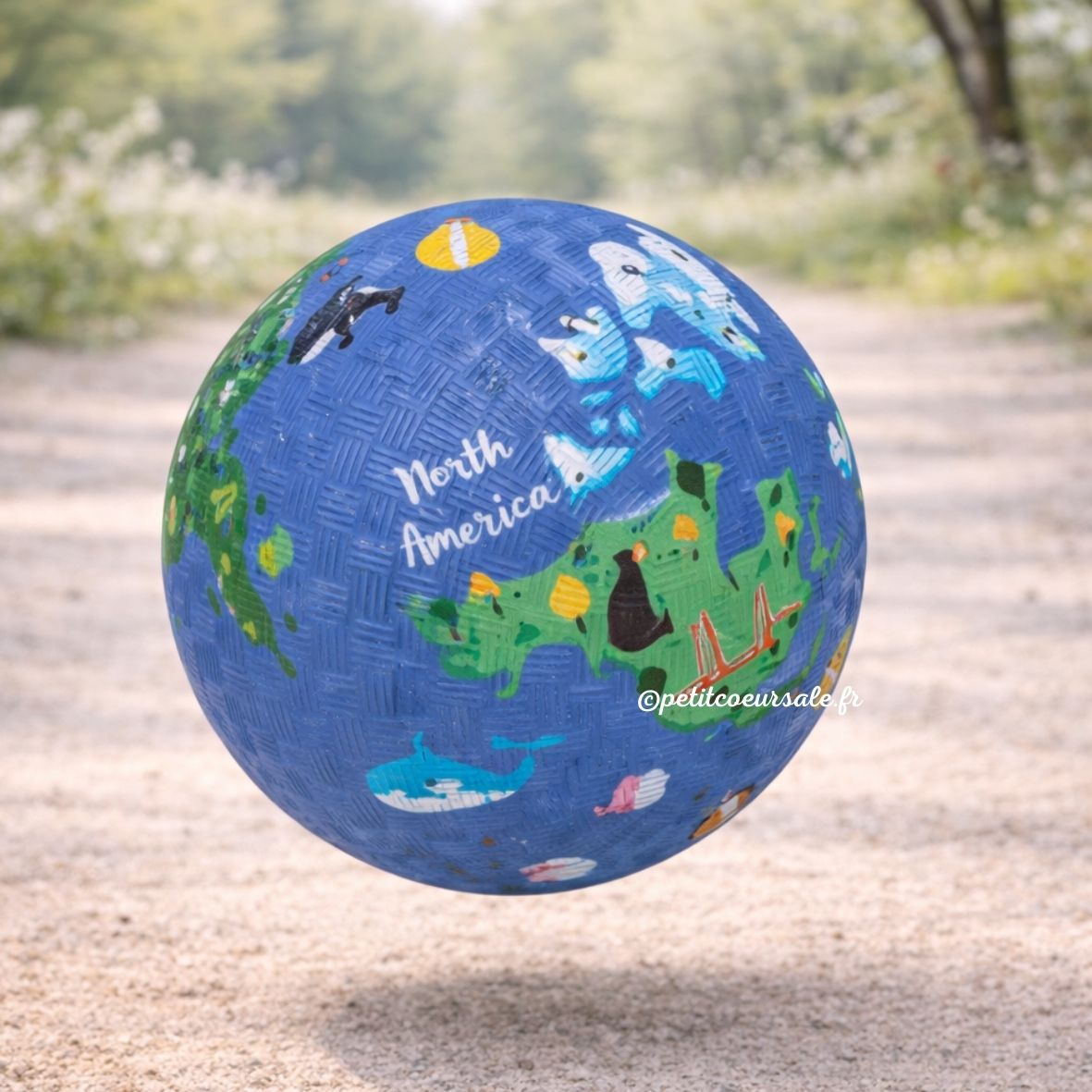 Balle bébé monde en caoutchouc naturel – 13 cm ou 18 cm