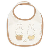 Lot de 5 bavoirs bébé imperméables Miffy Family Farm avec velcro pratique. Protégez les vêtements de bébé et facilitez les repas. Motifs colorés et adorables.