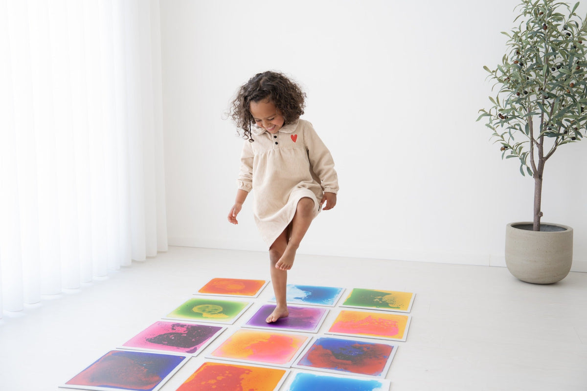 Dalles Sensorielles Liquides x4 – Un univers de couleurs à explorer ! 🌈 BO JUNGLE