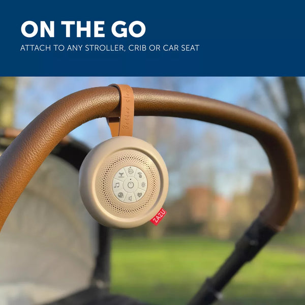 Machine à sons bébé SUZY DELUXE avec bruits blancs, détecteur de pleurs et minuterie. Idéale dès la naissance pour apaiser bébé et favoriser le sommeil.