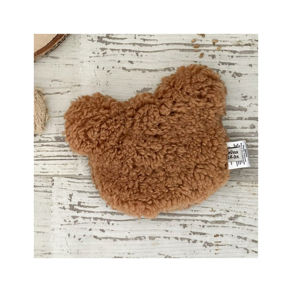 Bouillotte sèche – Ours – Moumoute Cognac 🧸 Un deux croix
