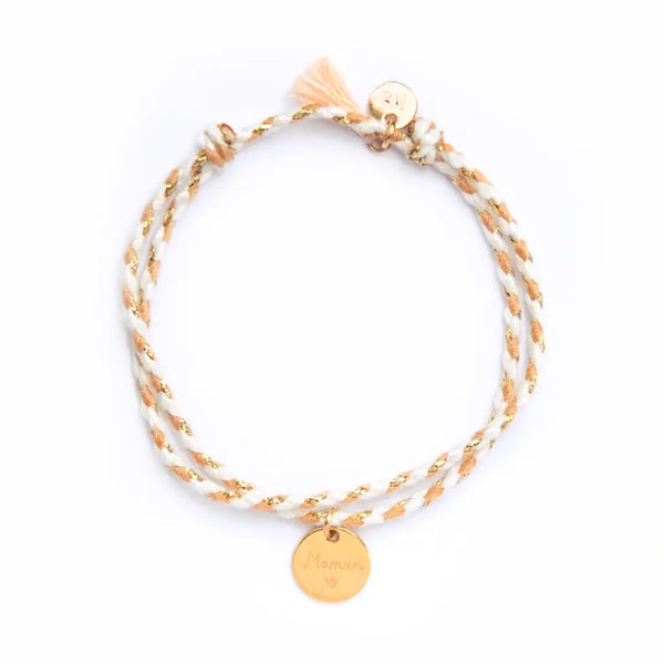 Bracelet tressé pour maman idée cadeau tendre