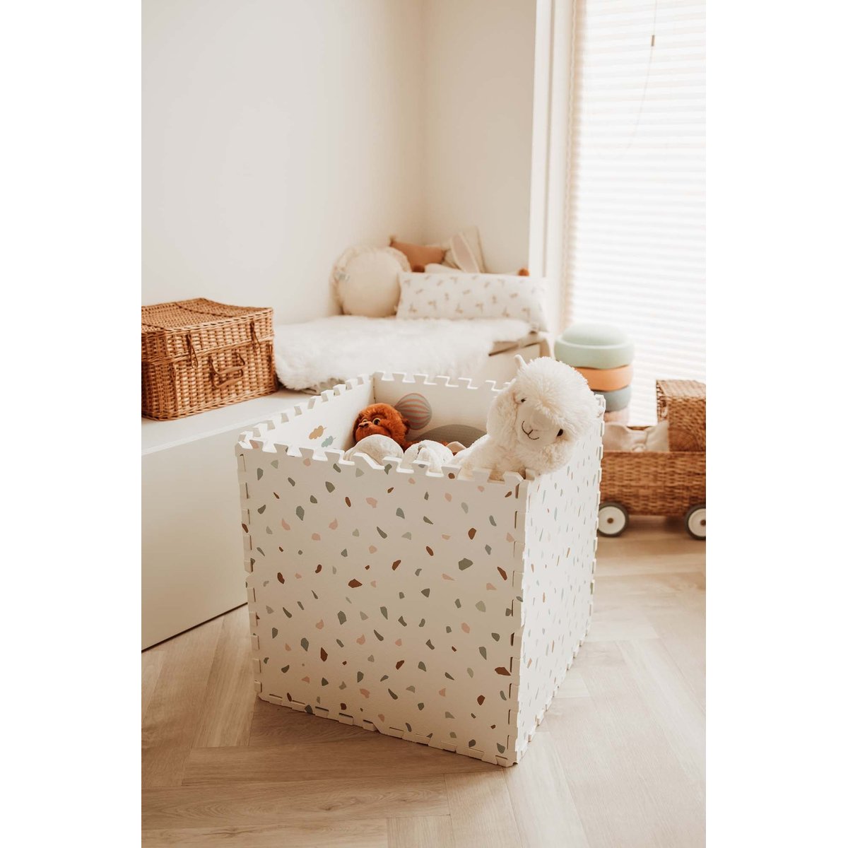 Tapis de jeu dalles EEVAA réversible 2 en 1 Village (120 x 180 cm)