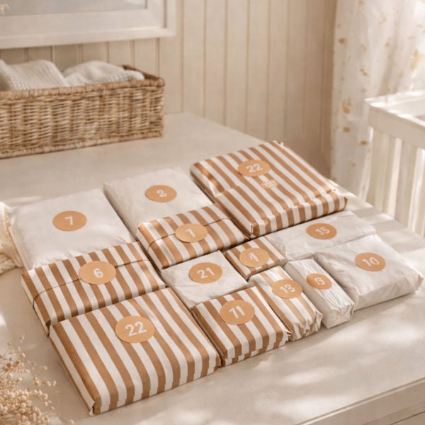 Calendrier de l'avent femme enceinte Petit coeur salé est un Cadeau de grossesse original pour attendre la naissance de bébé