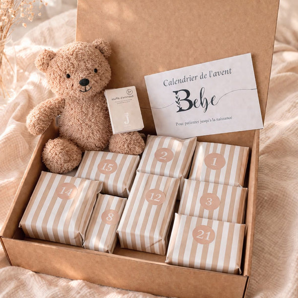 Calendrier de l'avent femme enceinte Petit coeur salé | Cadeau de grossesse original