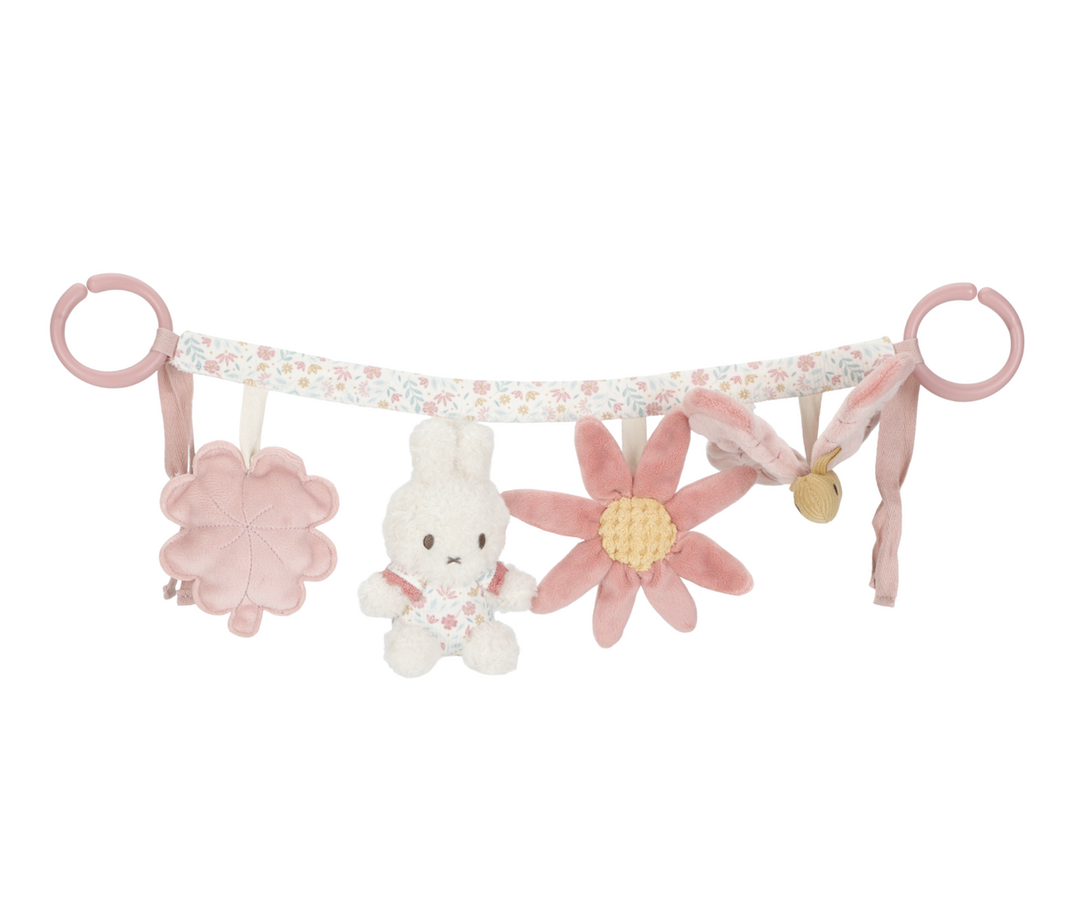 chaîne d’activités poussette Miffy Lucky Blossom jouet bébé