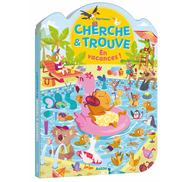 Le Cherche &amp; Trouve – En vacances ! entraîne les enfants dans les aventures estivales d'une joyeuse famille de capybaras. Avec plus de 40 éléments à retrouver sur chaque illustration, ce livre offre une activité amusante qui développe l'observation et la concentration.Grand livre Cherche &amp; Trouve avec des capybaras en vacances pour développer l'observation, la concentration et la mémoire visuelle dès 4 ans.