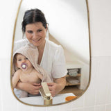 Set cape de bain et gant bébé Mini Nous sable TROIS KILOS SEPT