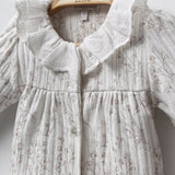 combinaison naissance confortable Pyjama Bébé Mixte en Coton Écru | Manches Longues CASSIOPE