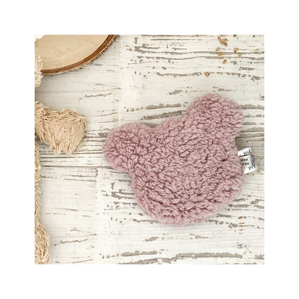 Bouillotte sèche – Ours – Moumoute Rose 🧸💗 Un deux croix