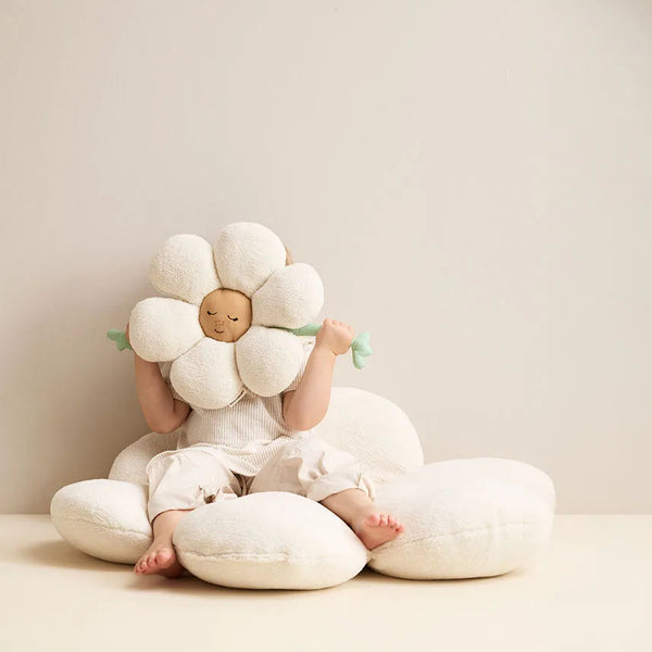 Coussin fleur réversible bébé – coussin doudou dès la naissance Kid's concept