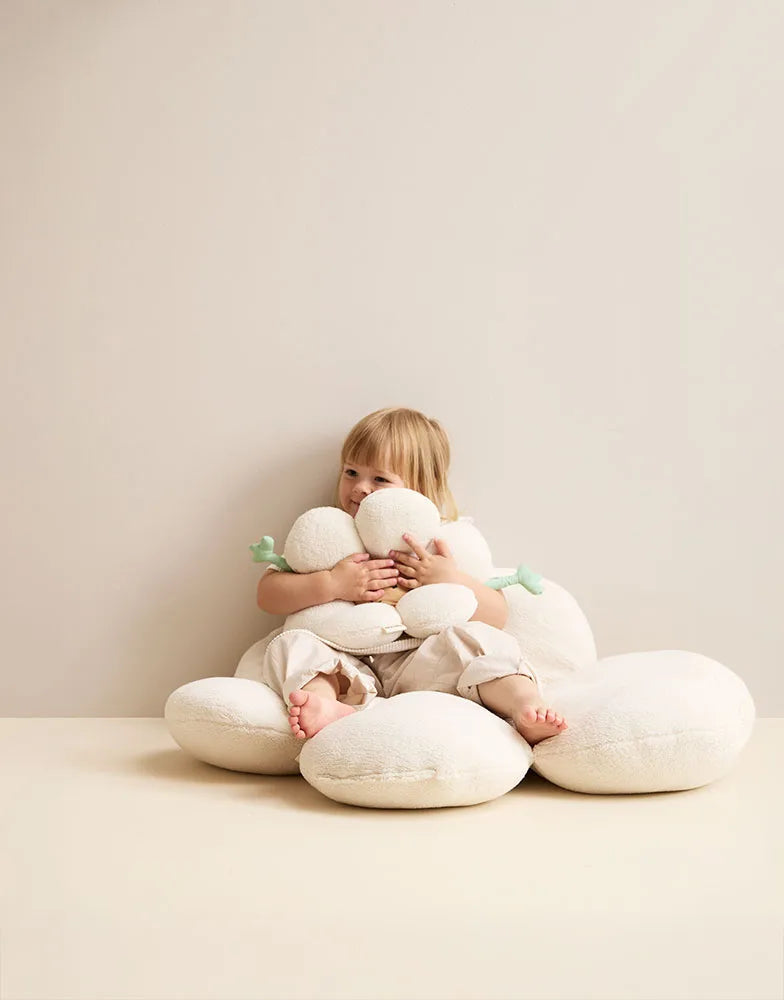 Coussin fleur réversible bébé – coussin doudou dès la naissance Kid's concept