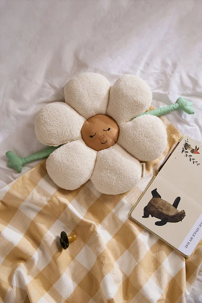 Coussin fleur réversible bébé – coussin doudou dès la naissance Kid's concept
