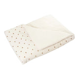 Couverture Bébé Bi-Matière Björn – Velours & Sherpa Écru – 100 x 140 cm 🧸🤎 TROIS KILOS SEPT