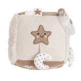 cube d’éveil bébé mixte beige brun doux
